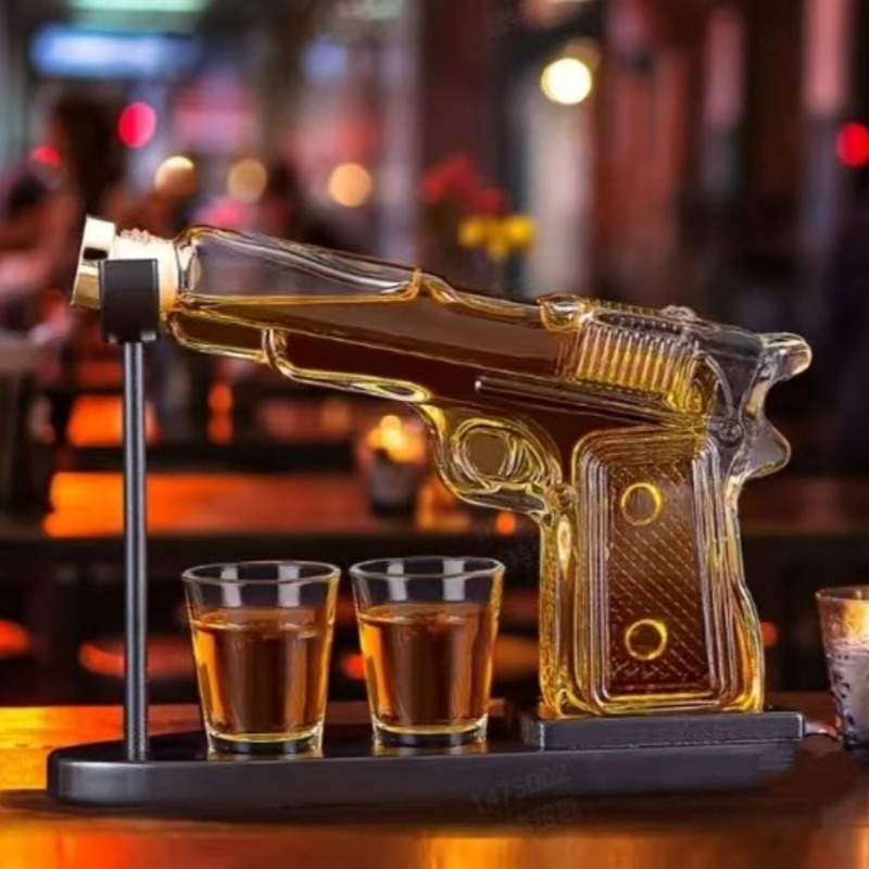 Cold Drink Dispenser - Sandhawk Cam Tabanca Şeklinde Sürahi Viski
