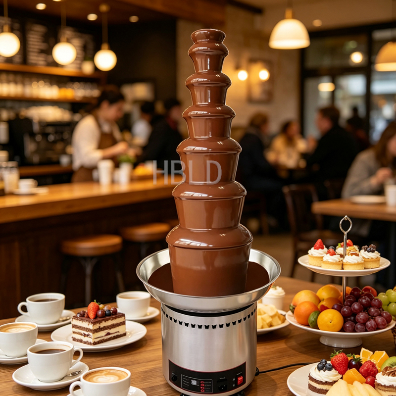 Chocolate Fountain Commercial - Mini Elektrikli Çikolata Çeşmesi Makinesi 4