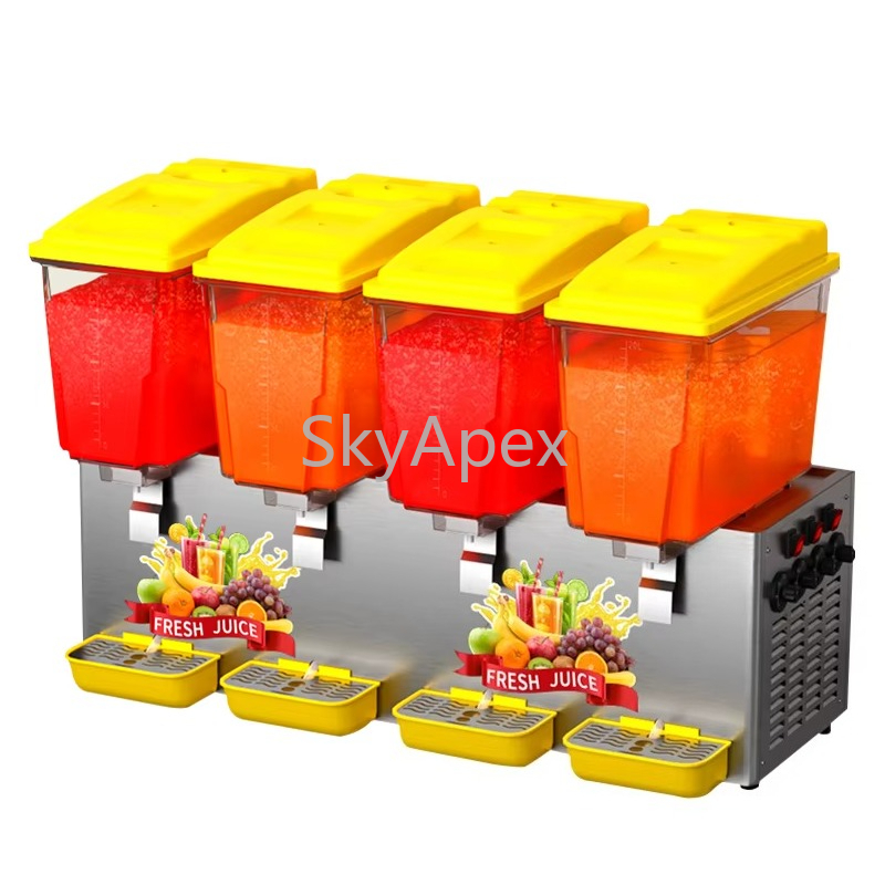 Cold Drink Dispenser - Ticari 4 Silindirli Karıştırmalı Tip Sıcak