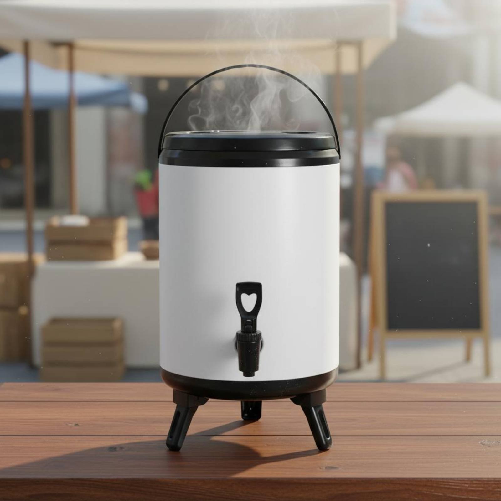 Cold Drink Dispenser - Profesyonel Sütlü Çay Varil Sızdırmaz Kapaklı