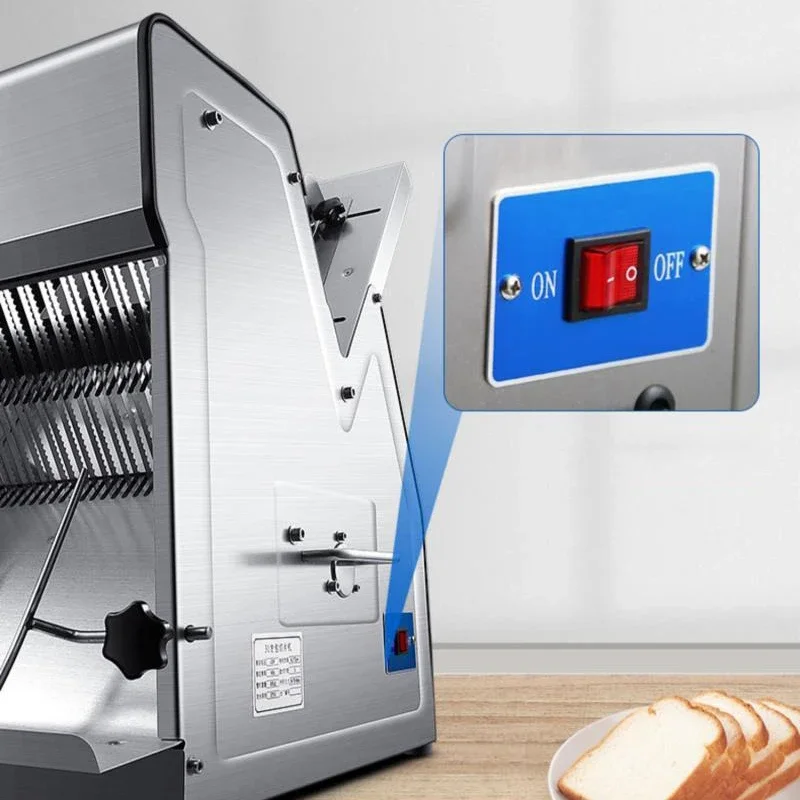 Commercial Bread Slicer - 220V/370W Ticari Çok Fonksiyonlu Ekmek Tost