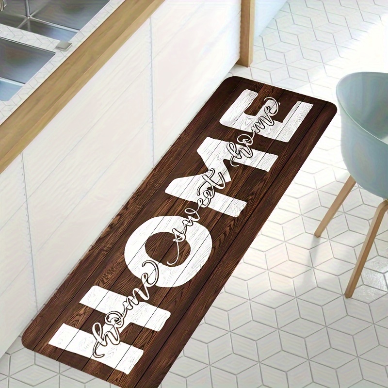 Commercial Kitchen Non Slip Flooring - Rustik Ahşap Desenli Mutfak Yolluk Halısı,