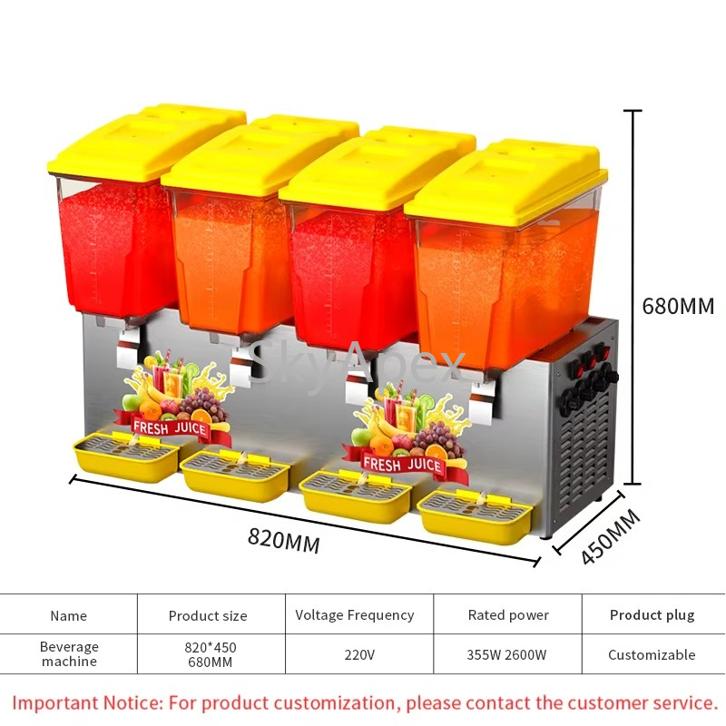 Ticari 4 Silindirli Karıştırma - Cold Drink Dispenser incelemesi ve fiyatı