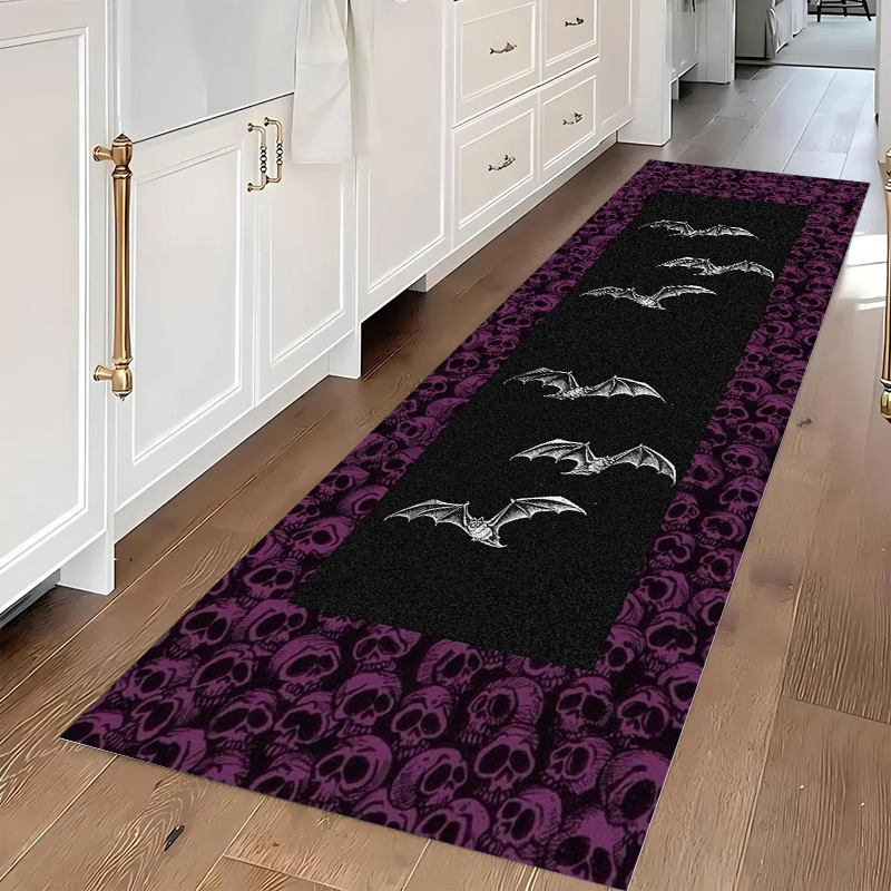 Gotik Kafatası ve Yarasa Desen - Commercial Kitchen Non Slip Flooring incelemesi ve fiyatı