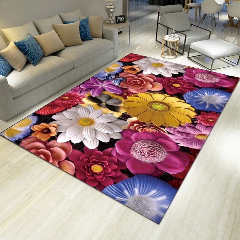 Peyzaj Çiçek Baskı Halı Ev Dek - Commercial Kitchen Non Slip Flooring incelemesi ve fiyatı